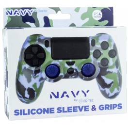 Silicona mando Navy + Grips - PS4