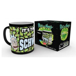 Rick y Morty Taza sensitiva al calor Get Schwifty