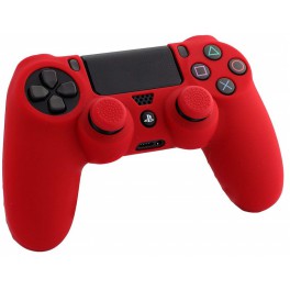 Silicona mando Rojo + Grips - PS4