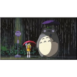 Mi vecino Totoro Póster de madera Bus Stop