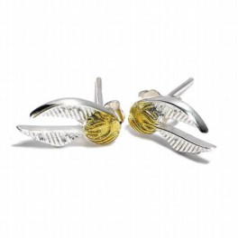 Harry Potter Pendientes Golden Snitch (plateado)