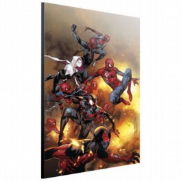 Marvel Póster de madera Spider-Verse 24 x 3