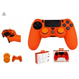 Silicona mando naranja + Grips FR-Tec - PS4