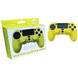 Silicona mando Amarillo + Grips - PS4