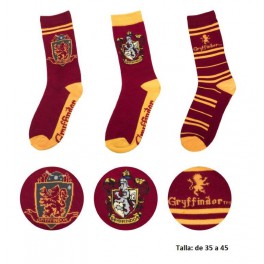 Harry Potter Set 3 calcetines Gryffindor