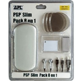 Pack psp slim 8 en 1 plata - PSP