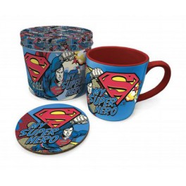 Superman Taza con Posavaso My Super Hero