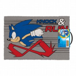 Sonic The Hedgehog Felpudo Knock And Run 40 x 60