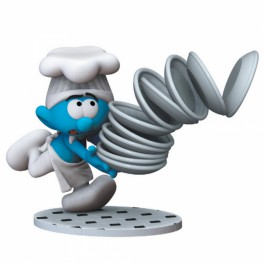 Los Pitufos Figura Plastoy Chef Platos